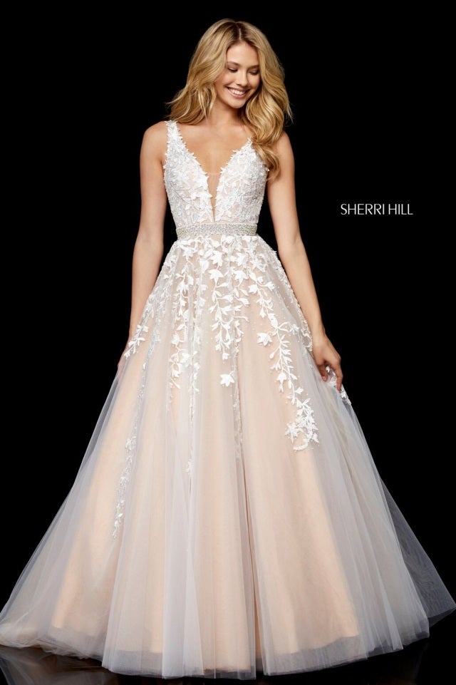 Lace Bodice Sherri Hill V